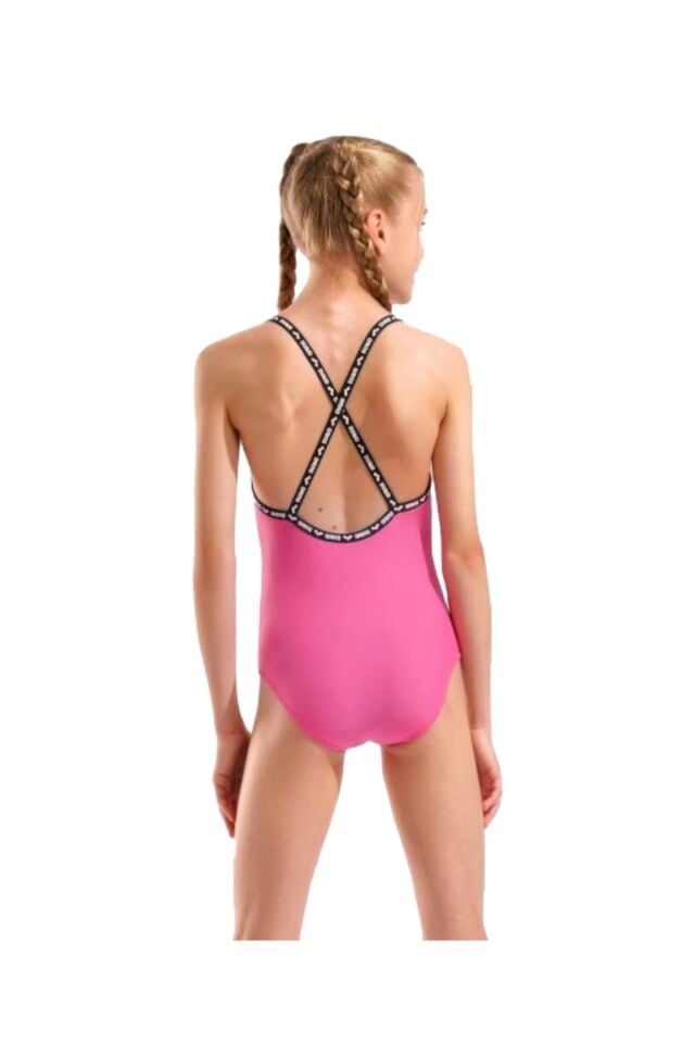 Arena Girl's Solid Swimsuit Kız Çocuk Yüzücü Mayo Pembe 011033900