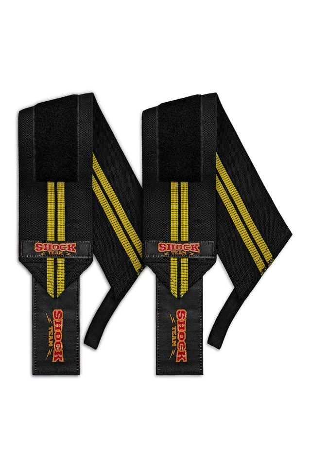 Shock Team Pro Wrist Wraps Siyah/Sarı