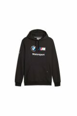 Puma Bmw Mms ESS Motorsport Hoodie Fleece Puma-Black Erkek Sweatshirt Siyah 62130101 2XL