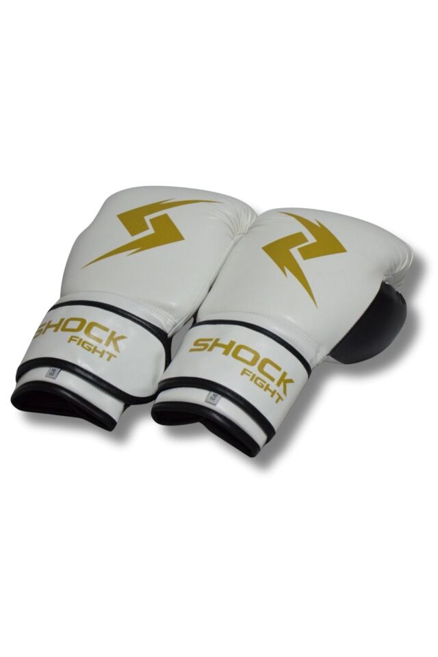 Shock Fight Boxing Gloves Boks Eldiveni Beyaz 14 OZ