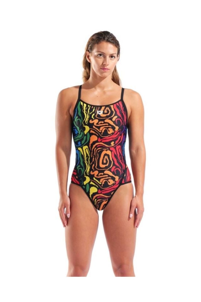 Arena Women's Colours Swimsuit Super Fly Back Bayan Yüzücü Mayo Renkli 010729550