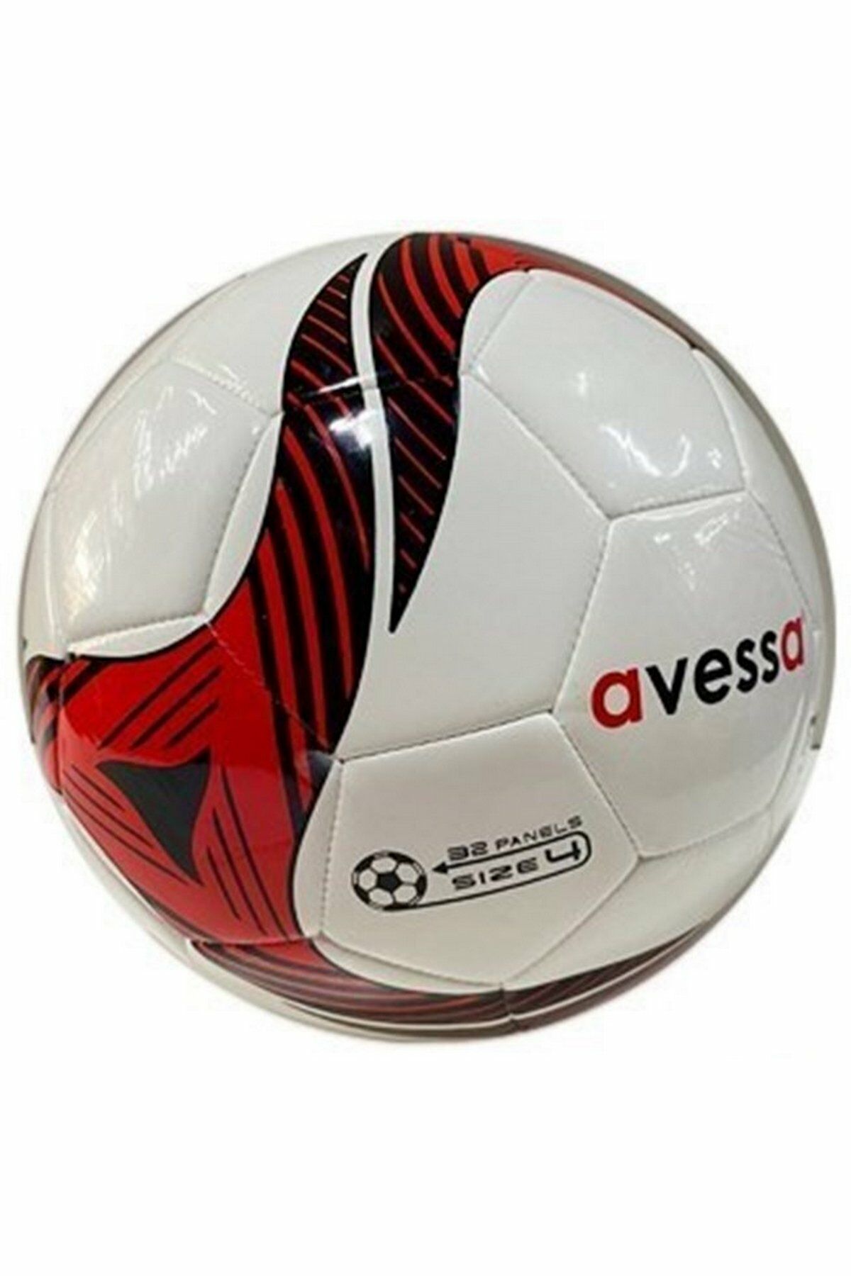 Avessa HFT-3000-100 Hybrid No 4 Futbol Topu Siyah\Kırmızı