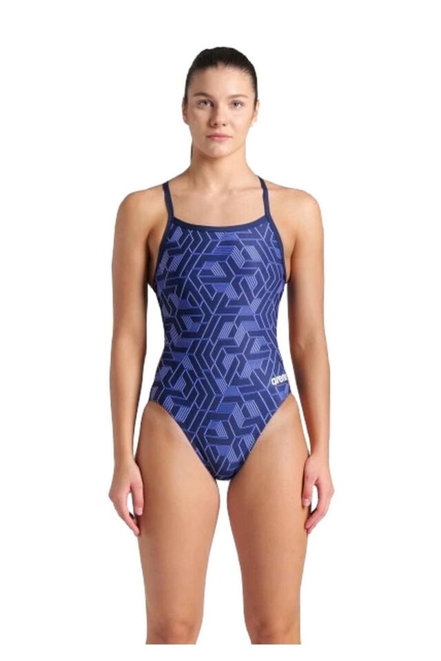 Arena Women's Escape Swimsuit Challenge Back Bayan Yüzücü Mayo Lacivert 007739700