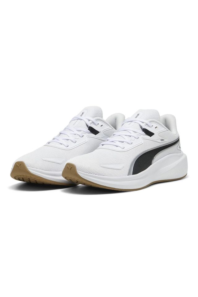 Puma Skyrocket Lite White-Black Silver Erkek Günlük Sneakers Ayakkabı Beyaz 37943711 45