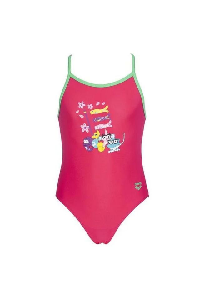 Arena Awt Kids Girl One Piece Kız Çocuk Yüzücü Mayo Pembe 003092906
