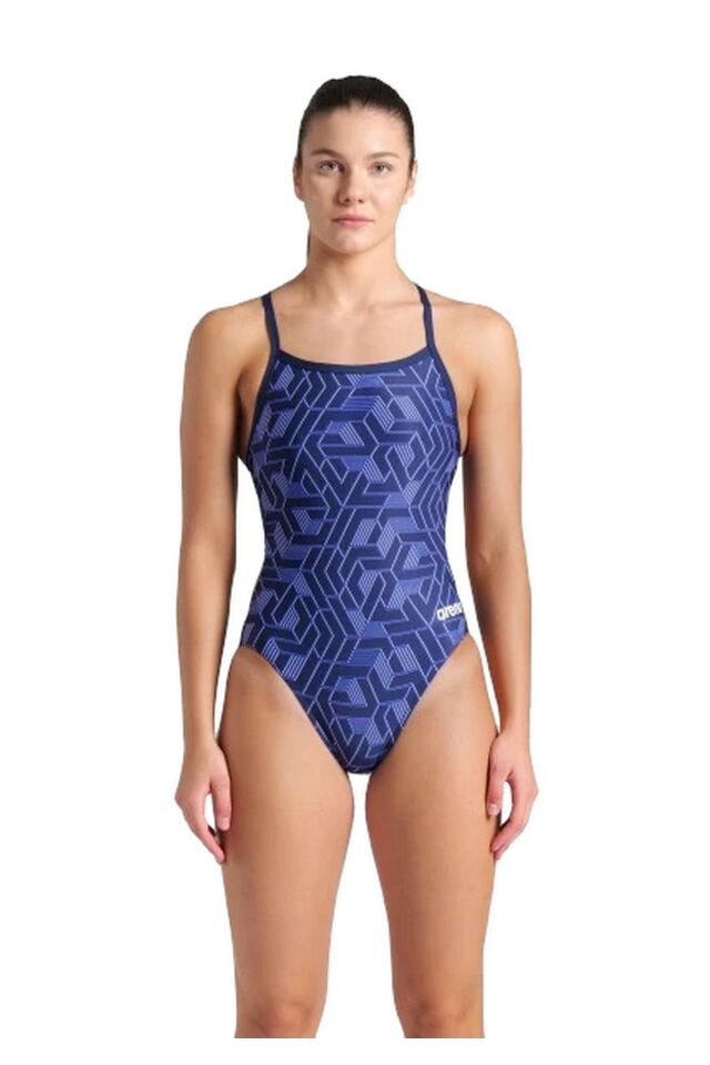 Arena Women's Escape Swimsuit Challenge Back Bayan Yüzücü Mayo Lacivert 007739700 38