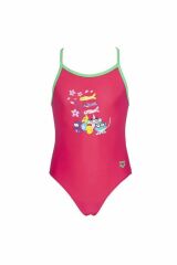 Arena Awt Kids Girl One Piece Kız Çocuk Yüzücü Mayo Pembe 003092906 1-2 Yaş