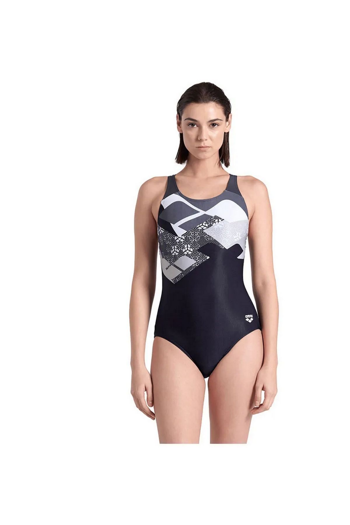 Arena Women's Arena Logo Kikko Swimsuit Contro Bayan Mayo Siyah 006731550