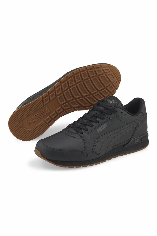 Puma ST Runner v3 L-Puma Black-Puma Black-Gum Erkek Günlük Ayakkabı Siyah 38485504 44