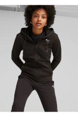 Puma Classic Hooded Tracksuit FL cl Puma-Black Bayan Günlük Eşofman Takımı Siyah 62263701 S