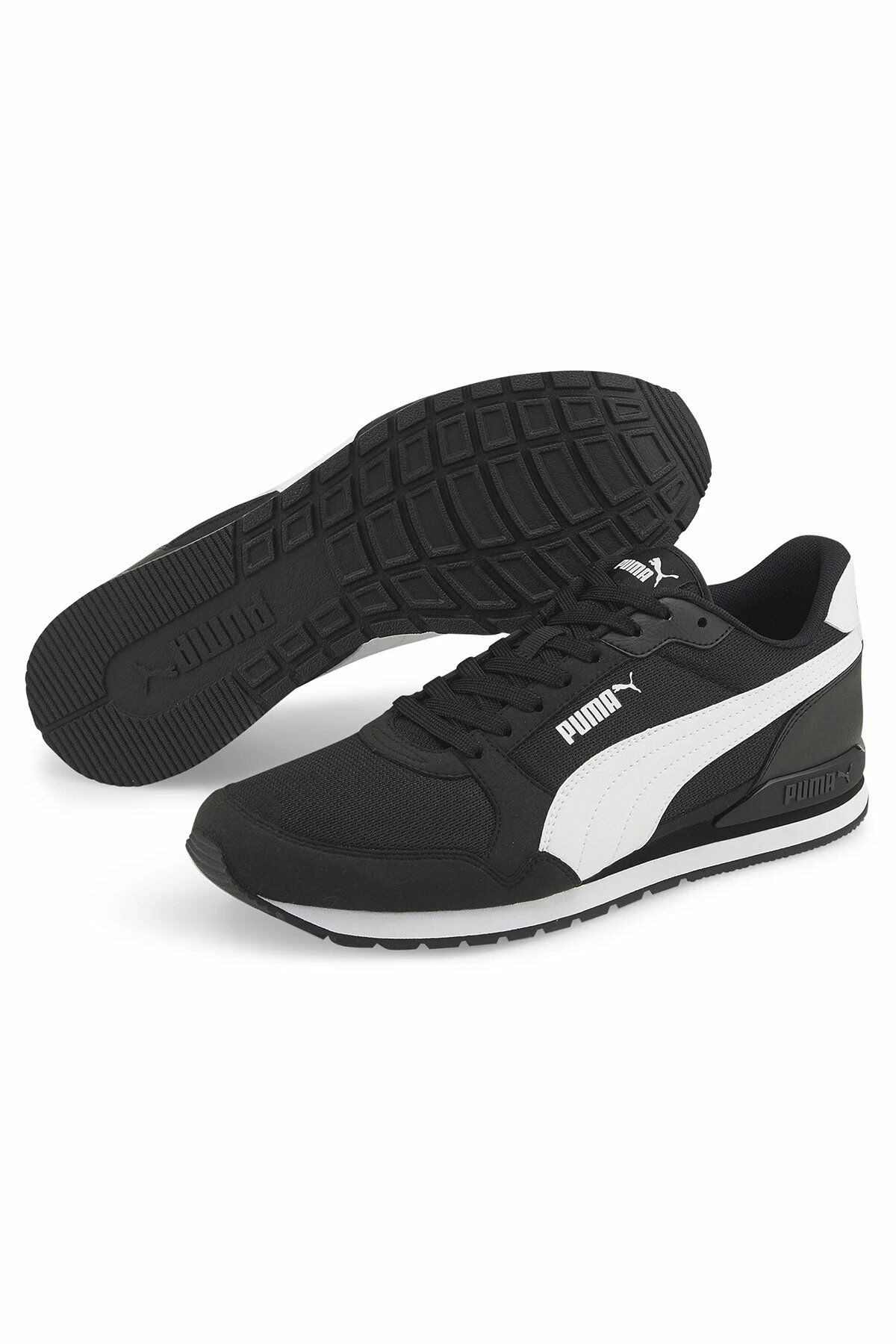 Puma ST Runner v3 Mesh Puma-Black Puma-White Erkek Spor Ayakkabı Siyah 38464001 40