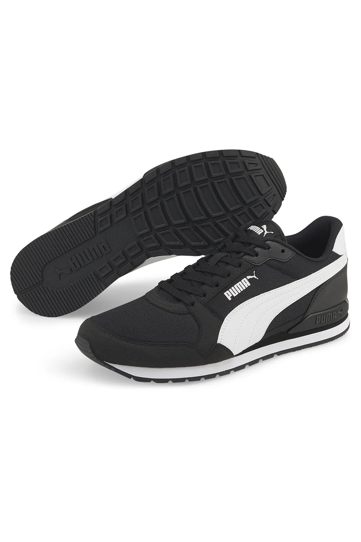 Puma ST Runner v3 Mesh Puma-Black Puma-White Erkek Spor Ayakkabı Siyah 38464001 43