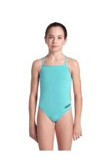 Arena Girl's Team Swimsuit Challenge Solid Kız Çocuk Mayo Mavi̇ 004765870 12-13