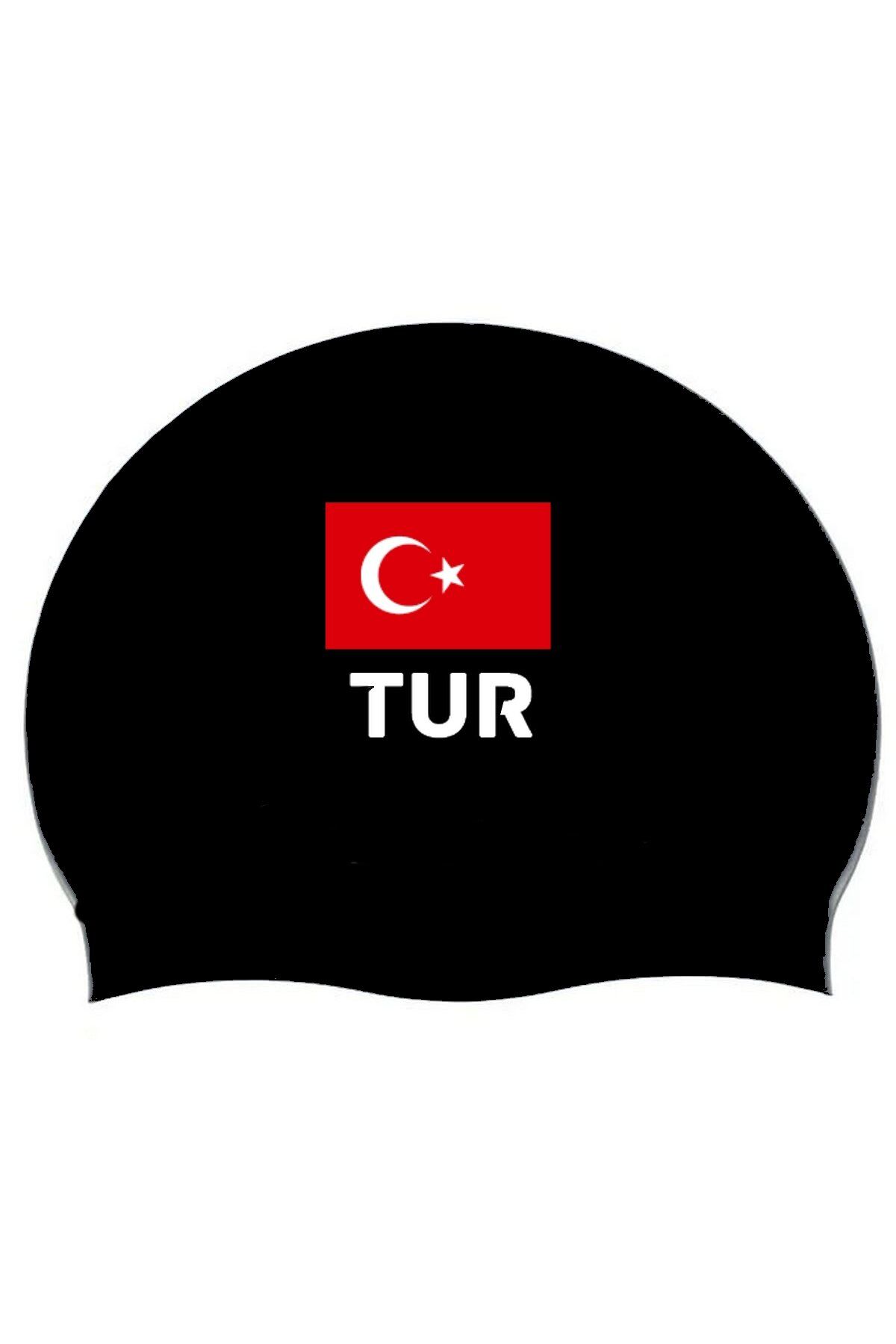 Arena Moulded Pro II Turkey Flag Unisex Yüzücü Bone Siyah 008109500