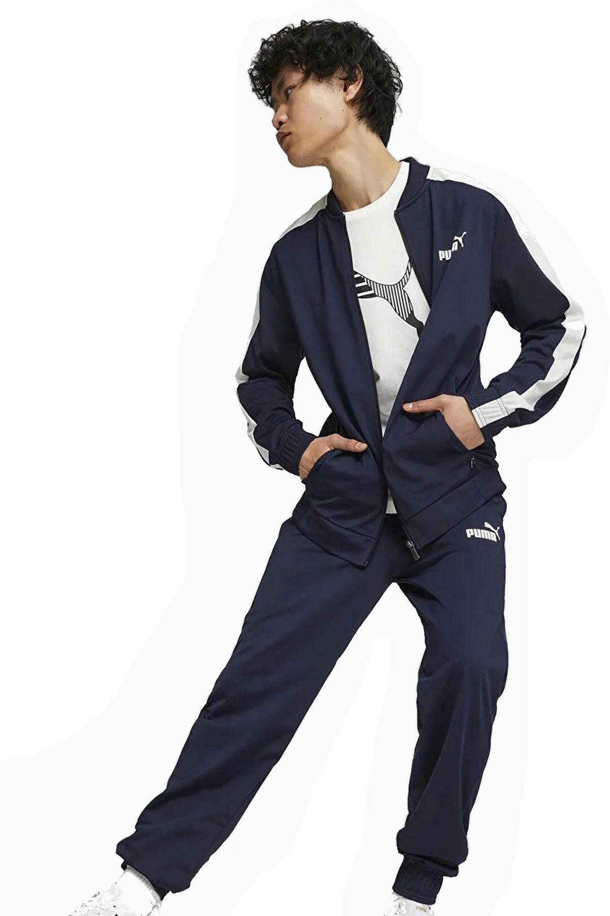 Puma Baseball Tricot Suit Puma-Navy Erkek Spor Eşofman Takımı Lacivert 67742806