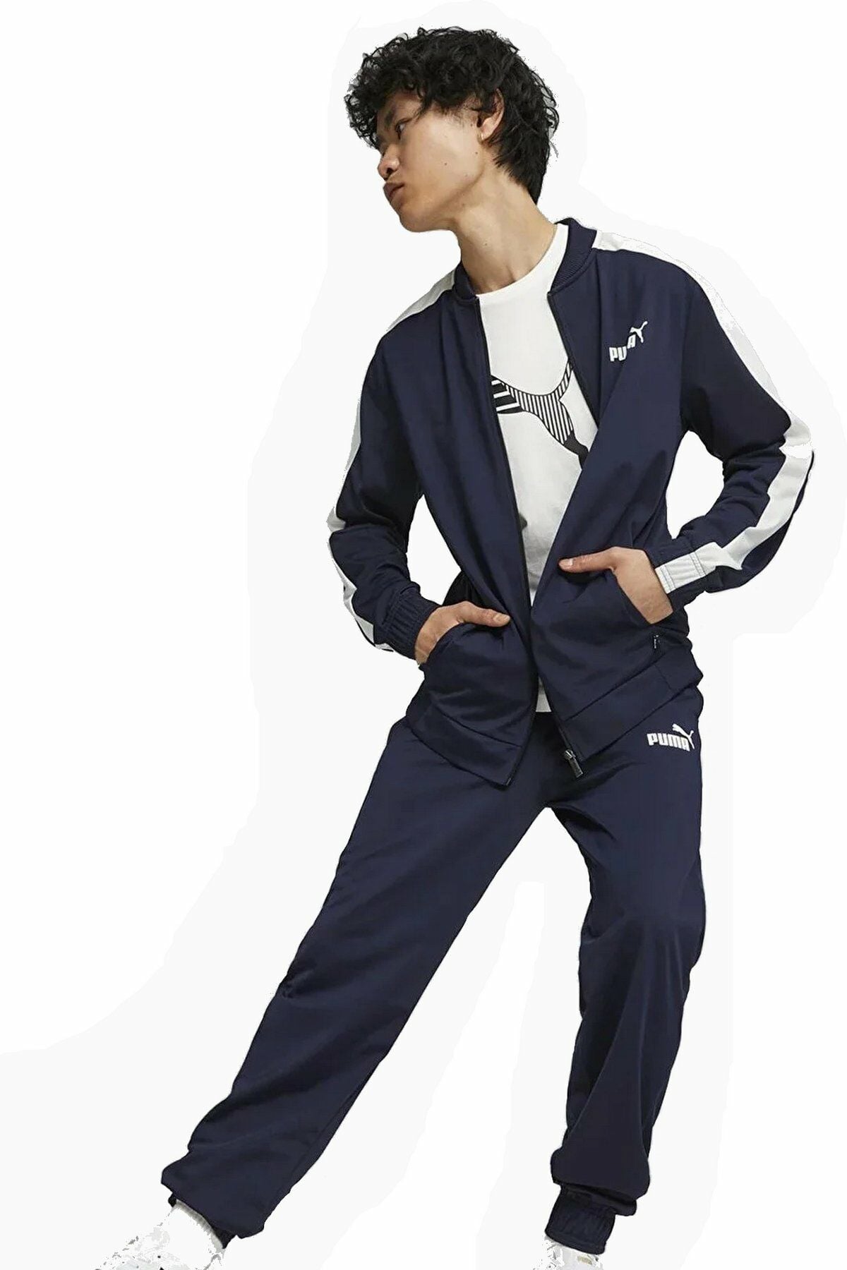 Puma Baseball Tricot Suit Puma-Navy Erkek Spor Eşofman Takımı Lacivert 67742806 M