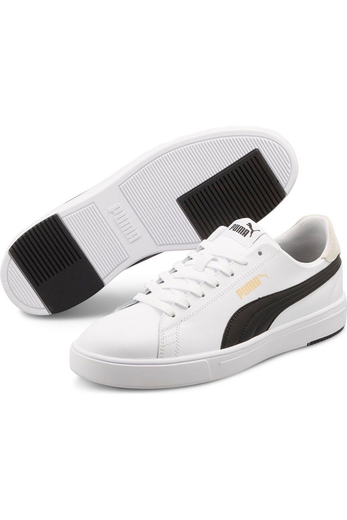 Puma Serve Pro Lite White-Black Puma Team Gold Erkek Spor Ayakkabı Beyaz 37490208 42
