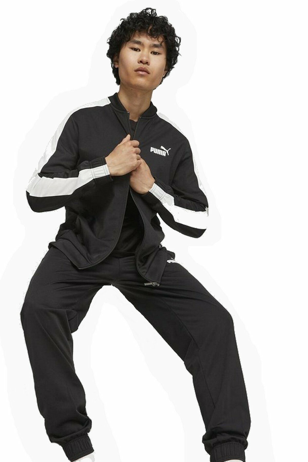 Puma Baseball Tricot Suit Puma-Black Erkek Spor Eşofman Takımı Siyah 67742801 M