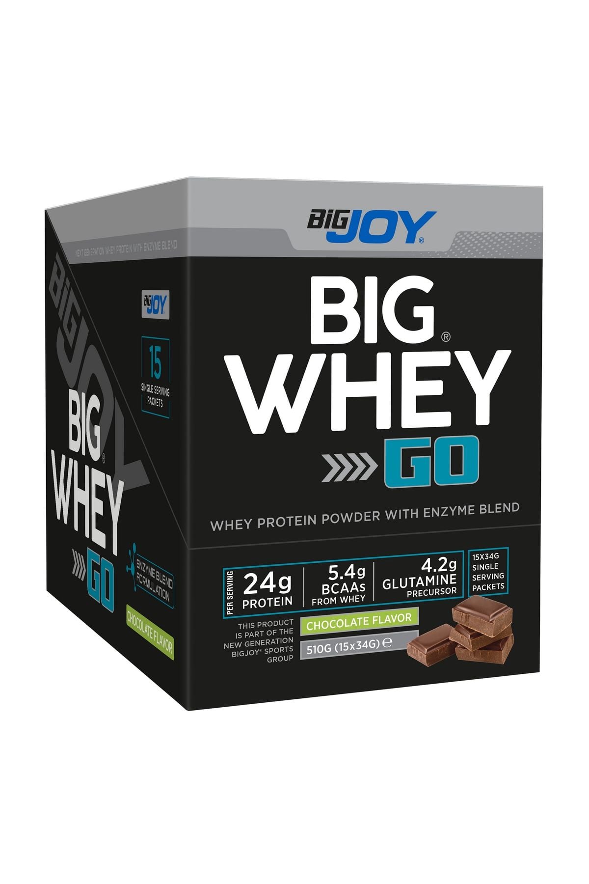 BigJoy Sports BigWhey GO Çikolata 510g 15 Servis