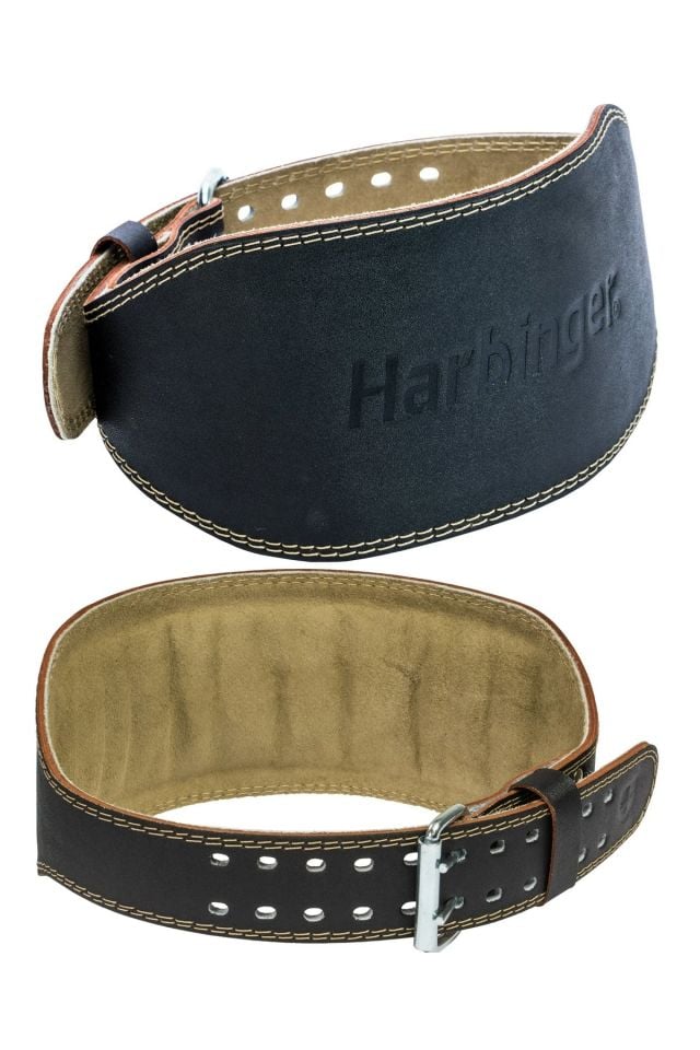 Harbinger 8435 Belt Padded Gerçek Deri Ağırlık Bel Kemeri Geniş Siyah S