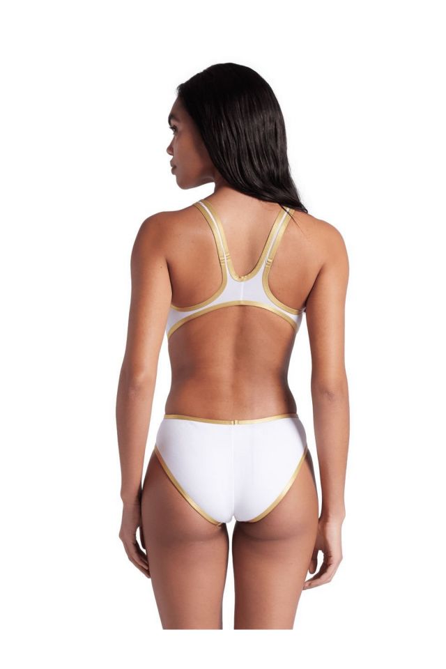 Arena Women W Arena One Biglogo One Piece Bayan Yüzücü Mayo Beyaz 001198106