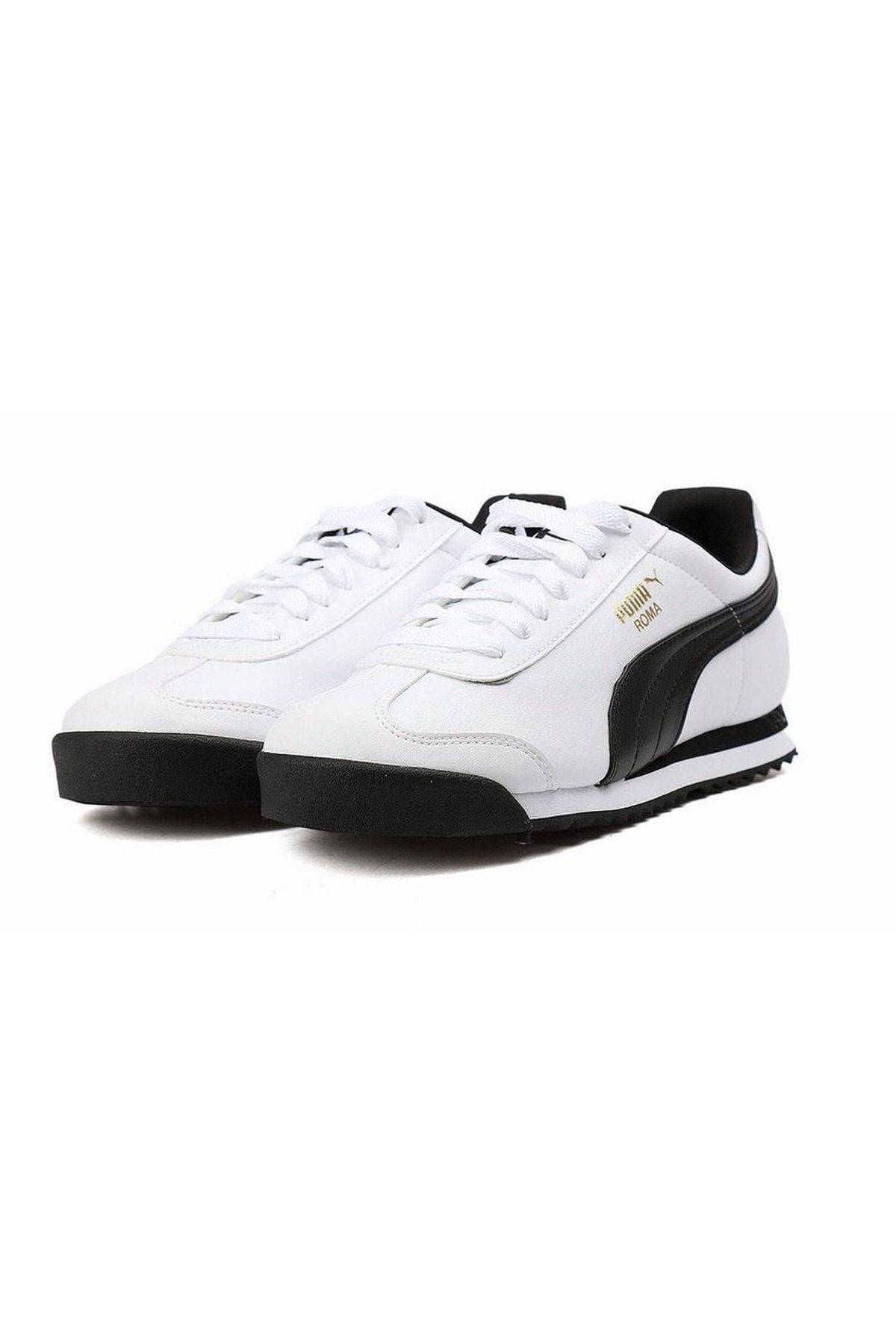 Puma Roma Basic Black White Erkek Günlük Spor Ayakkabı Beyaz 35357204 43