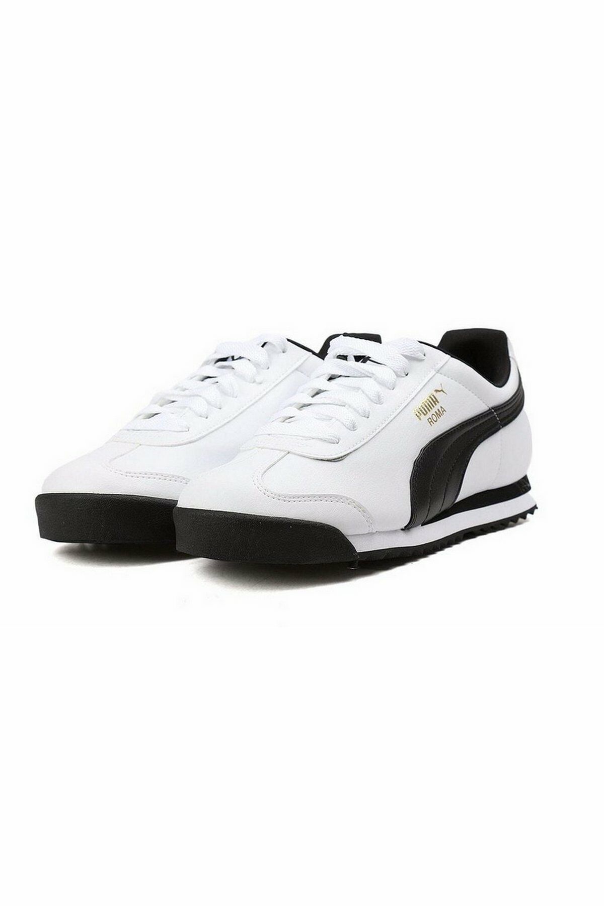Puma Roma Basic Black White Erkek Günlük Spor Ayakkabı Beyaz 35357204 44