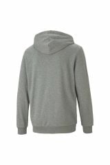Puma ESS Small Logo FZ Hoodie TR Medium Gray Heather-Cat Erkek Sweatshirt Gri 58670453 M
