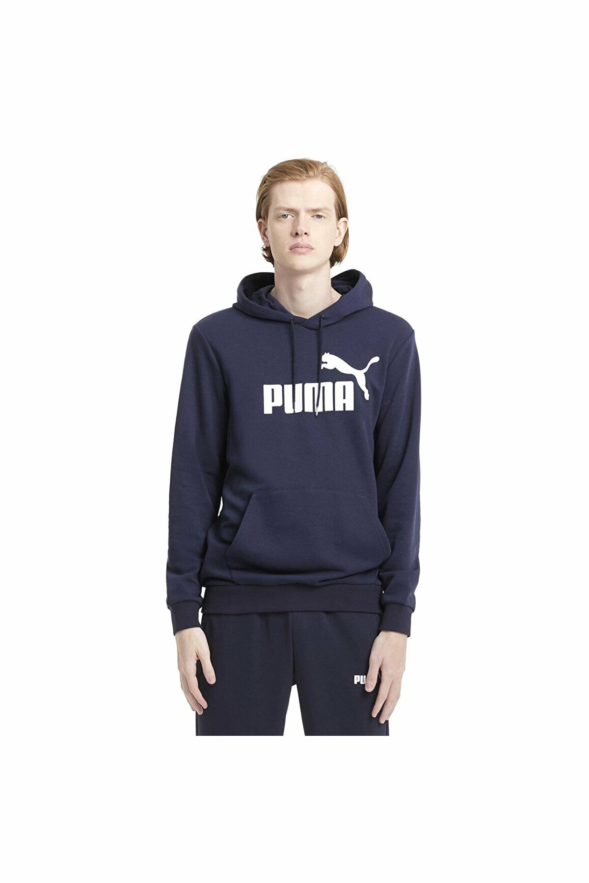Puma ESS Big Logo Hoodie TR Peacoat Erkek Günlük Spor Sweatshirt Lacivert 58668806 M