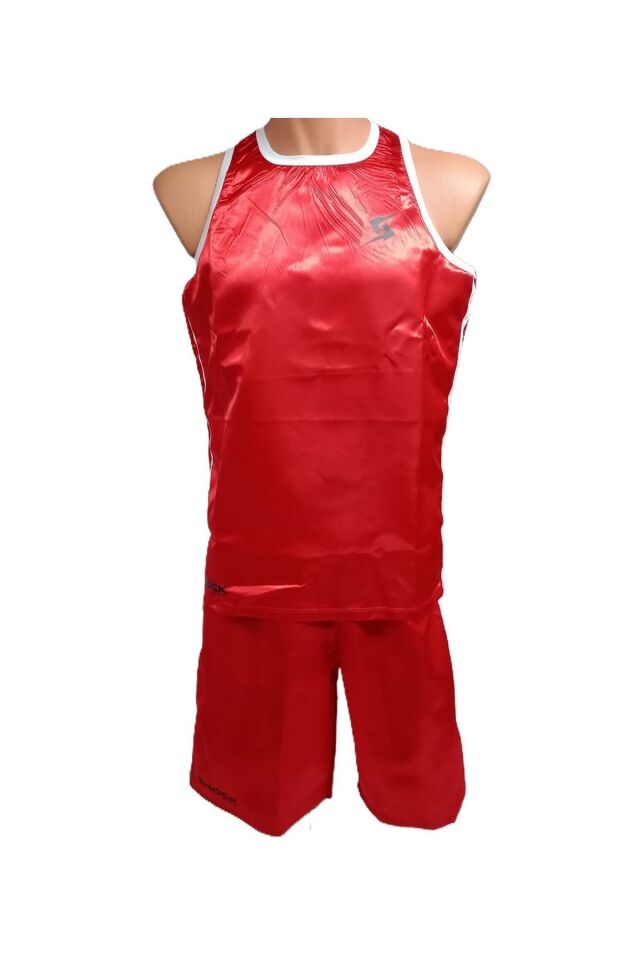 Shock Fight Boks Atlet Şort Takımı Kırmızı (2XL)