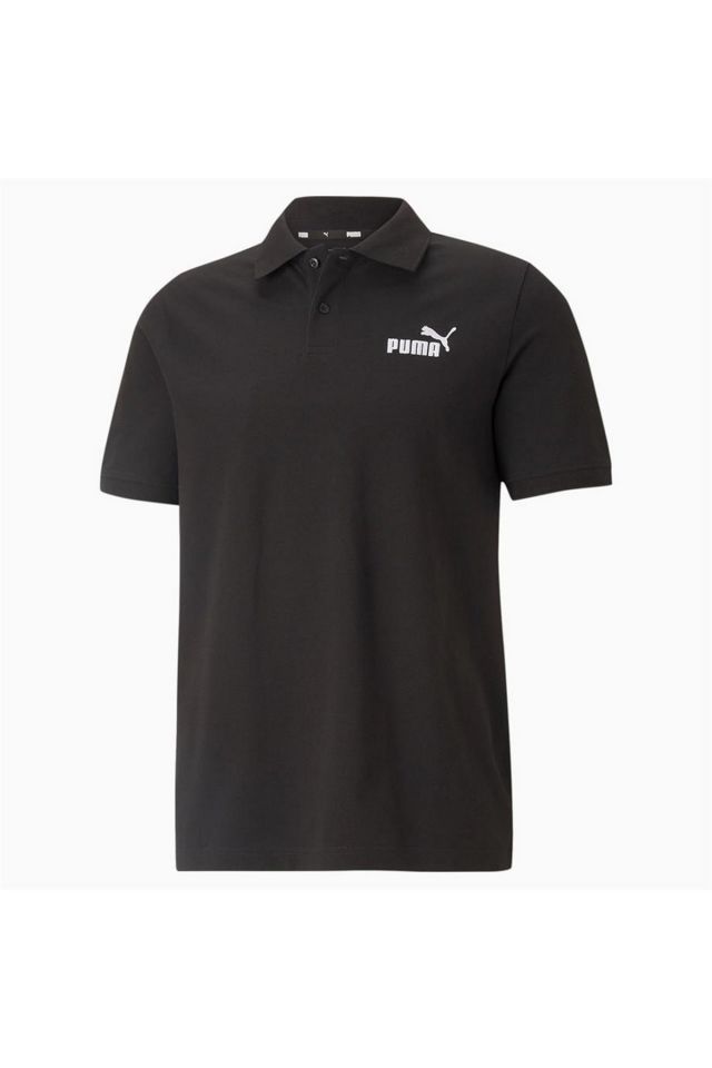 Puma ESS Pique Polo Puma-Black Erkek Polo Yaka Tişört Siyah 58667401
