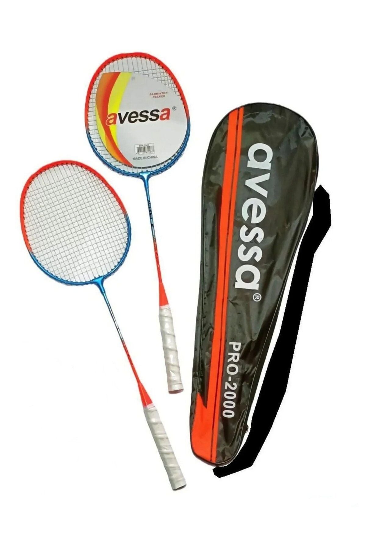 Avessa PRO-2000 Badminton Raket Set Çantalı Turuncu