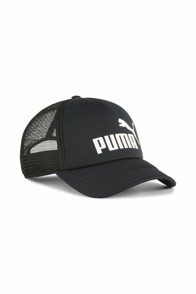 Puma Ess No. 1 Logo Trucker Cap Unisex Günlük Spor Şapka Siyah 02598601