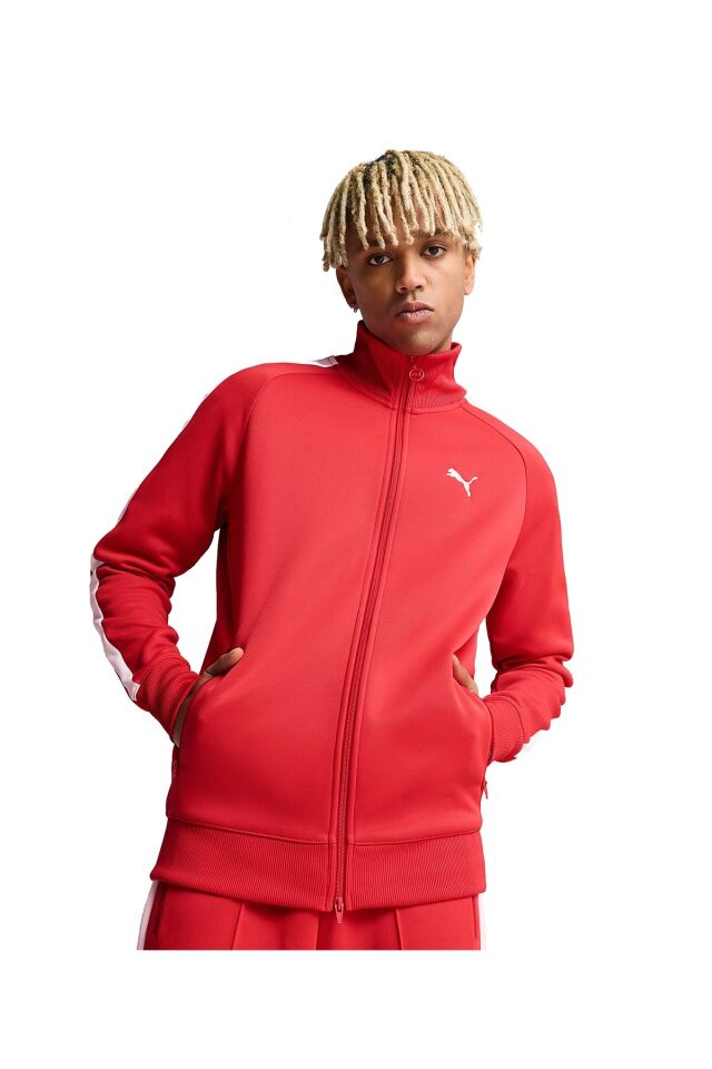 Puma T7 Always On Track Jacket Erkek Spor Ceket Kırmızı 62958711 XL