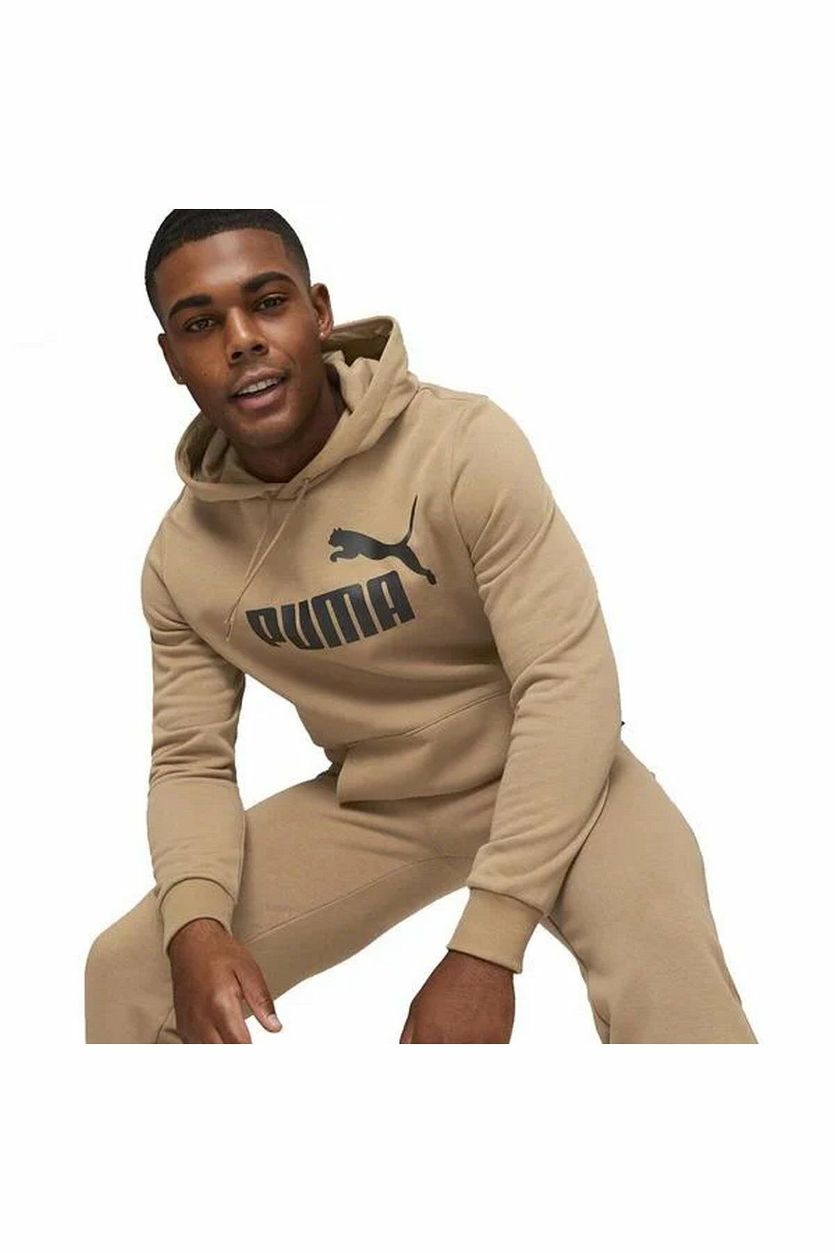 Puma ESS Big Logo Hoodie FL (s) Toasted Unisex SweatShirt Bej 58668786 2XL
