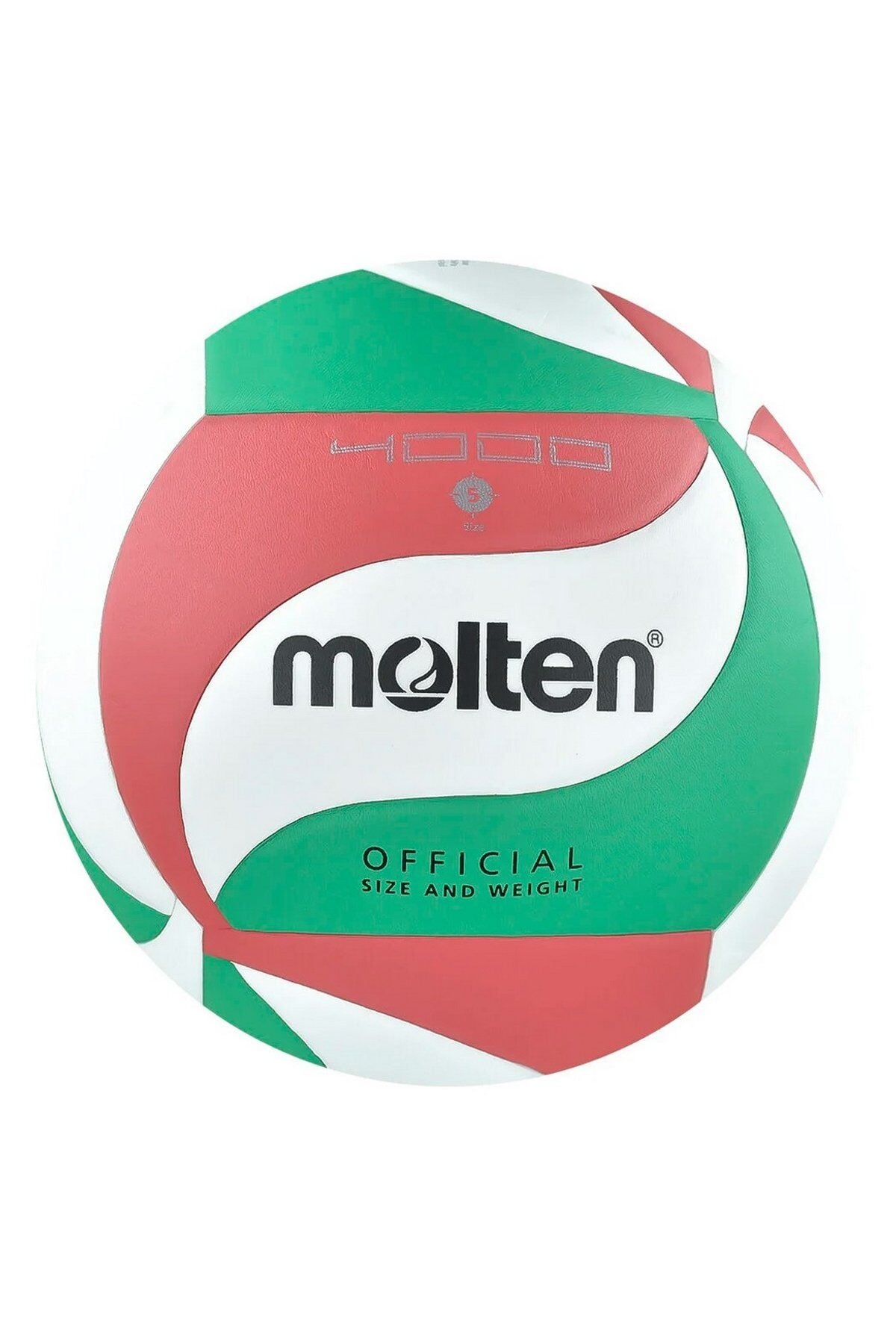 Molten V5M4000 Komposite Deri No 5 Voleybol Topu Yeşil/Beyaz/Kırmızı