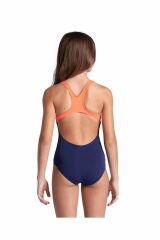 Arena Girl's Reflecting Swimsuit Swim Pr Kız Çocuk Yüzücü Mayo Laci̇vert 007339791 6-7