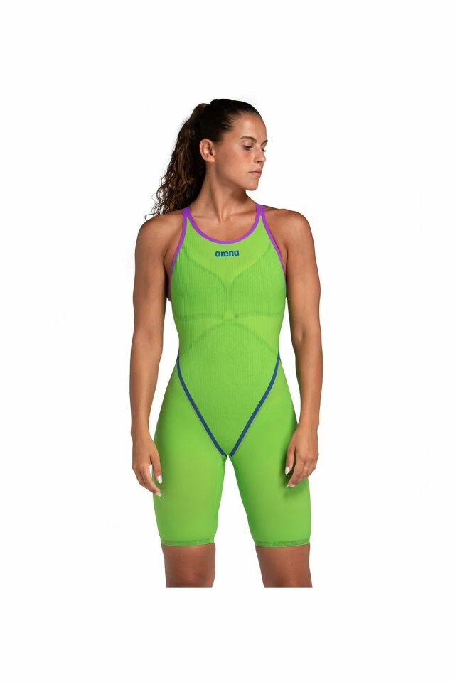 Arena W Powerskin Primo Sl Ob Bayan Yarış Mayosu Yeşil 007768200 36