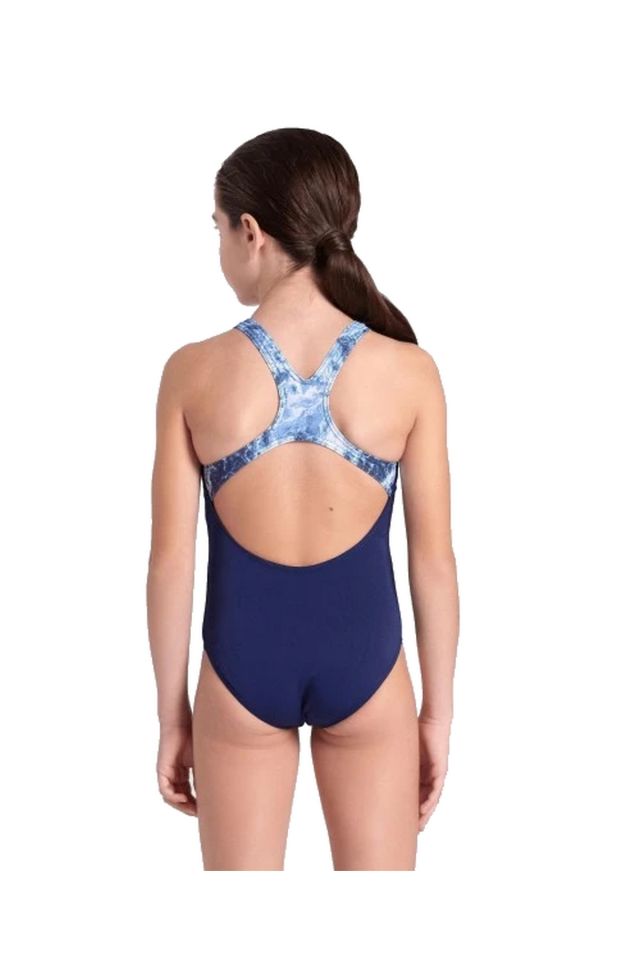 Arena Girl's Pacific Swimsuit Swim Pro B Kız Çocuk Yüzücü Mayo Laci̇vert 007331780
