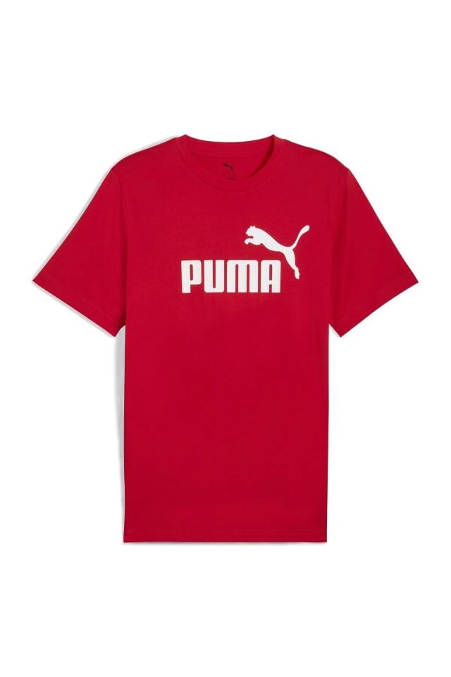 Puma ESS No 1 Logo Tee Erkek Spor Tişört Kırmızı 68253211