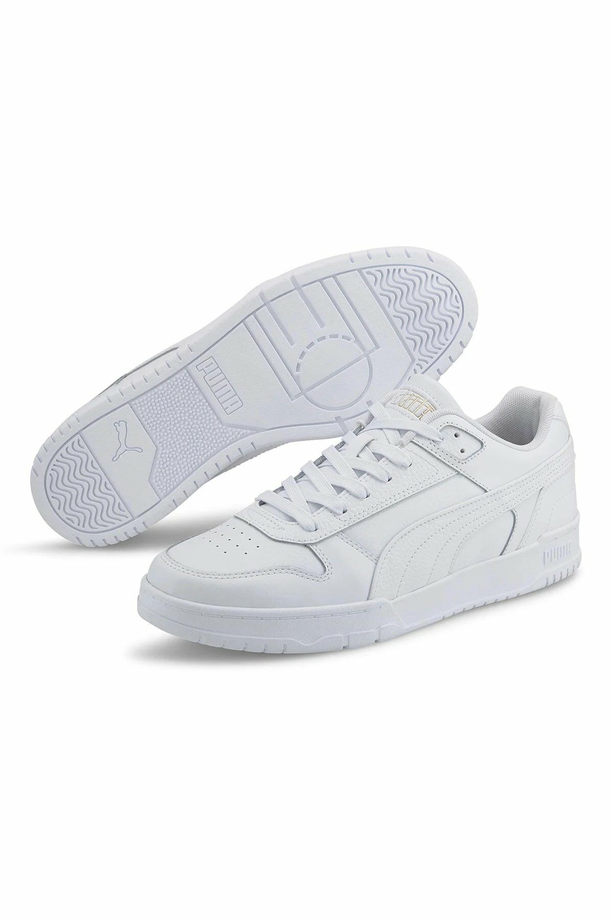 Puma RBD Game Low Puma-White-Gold Unisex Sneaker Ayakkabı Beyaz 38637302 40