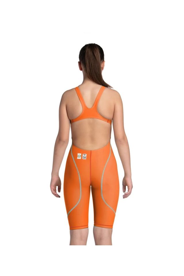 Arena Girl's Powerskin St Next Le Ob Jr Kız Çocuk Yarış Mayosu Turuncu 006350403