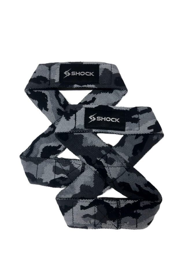 Shock 8 Loop Lifting Straps Gri Kamuflaj Beden S/M