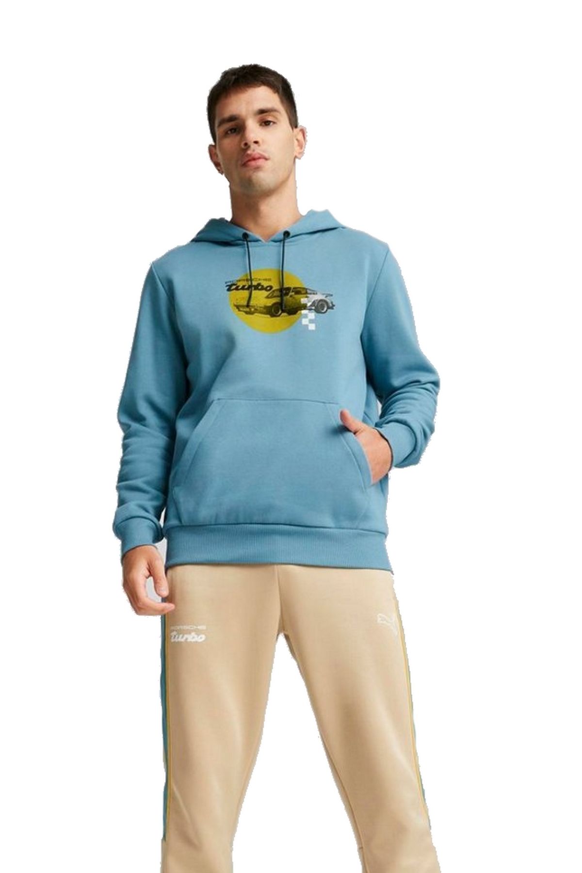 Puma PL Graphic Hoodie Bold Blue Unisex Günlük Spor Sweatshirt Mavi 62102502