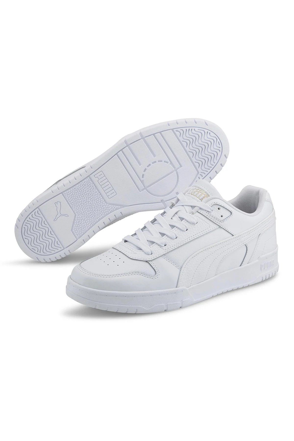 Puma RBD Game Low Puma-White-Gold Unisex Sneaker Ayakkabı Beyaz 38637302 43