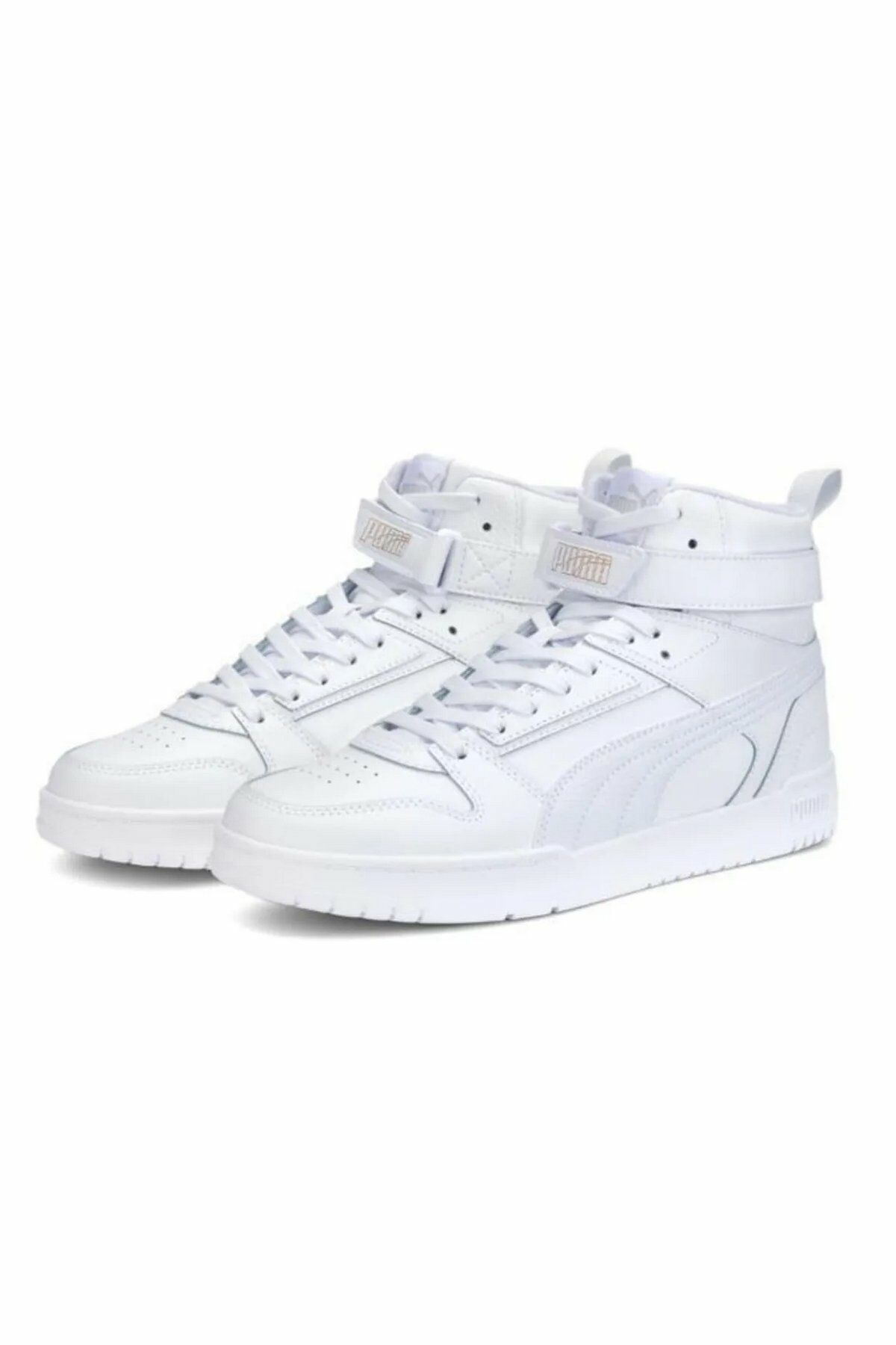 Puma RBD Game Puma-White White-Gold Unisex Bilekli Sneaker Ayakkabı Beyaz 38583902 42