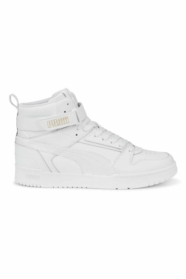 Puma RBD Game Puma-White White-Gold Unisex Bilekli Sneaker Ayakkabı Beyaz 38583902 42