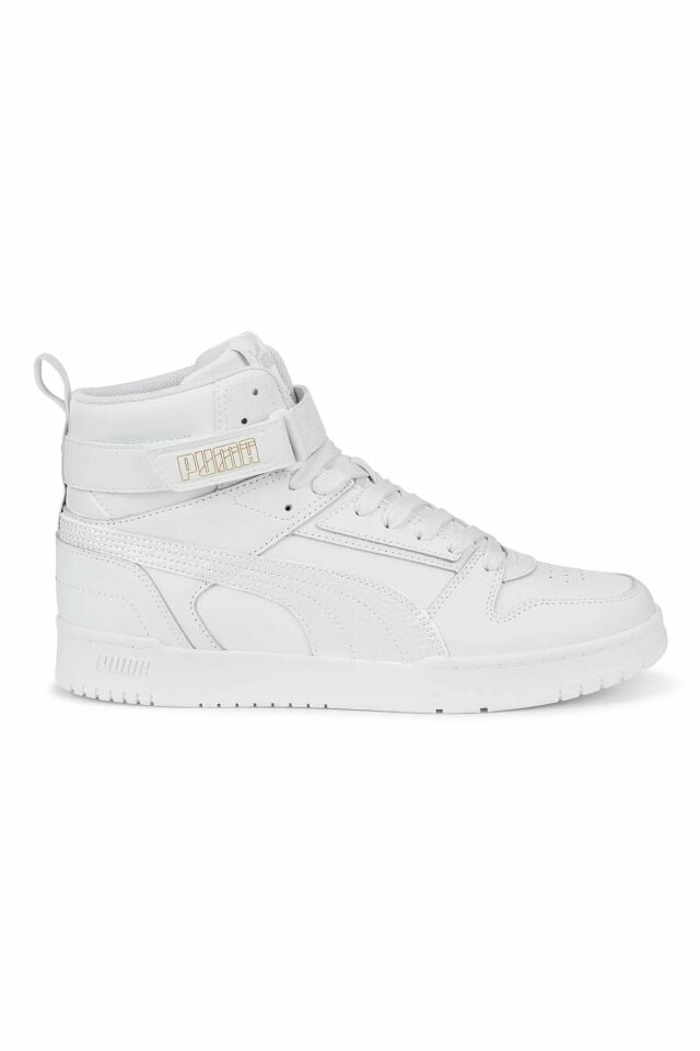 Puma RBD Game Puma-White White-Gold Unisex Bilekli Sneaker Ayakkabı Beyaz 38583902 43