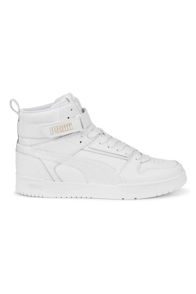 Puma RBD Game Puma-White White-Gold Unisex Bilekli Sneaker Ayakkabı Beyaz 38583902 44