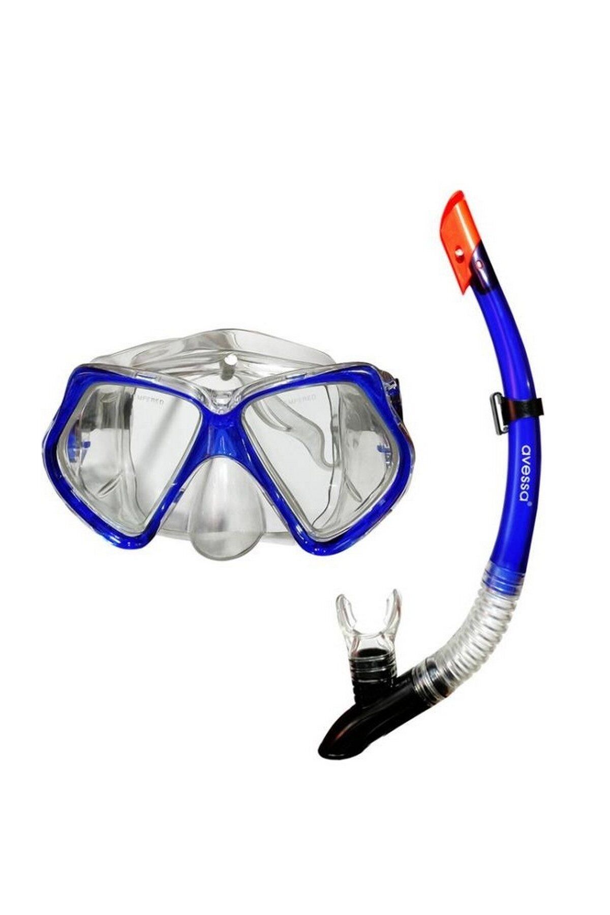 Avessa M4206P-SN26P Yüzücü Maske Şnorkel Set Mavi